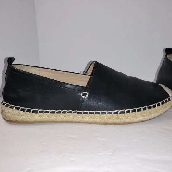 Sam Edelman Women's Black Leather Espadrille Loafers Size 9 - Picture 9 of 16